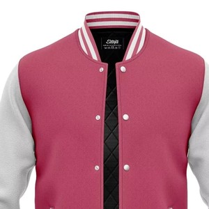 Custom <b>Men</b> Baseball Varsity <b>Jacket</b> Wool Body <b>Leather</b> Sleeves Letterman Outerwear OEM ODM Sample Service Available - Product Image 3