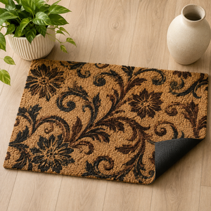 Tapetes de Coco Ecológicos de Alta Calidad con Base de PVC, 45 x 75 cm, Color Marrón Sólido, Rectangulares, para Puerta, Exportación desde India - Product Image 3
