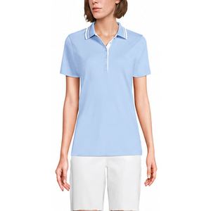 Camiseta Polo para Mujer PUFFIN SPORTS de Fábrica OEM, Manga Corta, Color Sólido, Transpirable, Tejida, Informal, para Primavera/Verano, Corte Regular - Product Image 4
