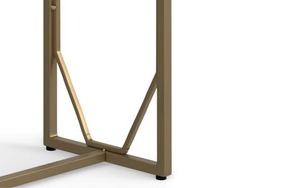 Mesa de Centro Moderna con Cubierta de Madera y Estructura Metálica para Sala de Estar - Product Image 3