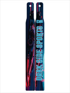 Esquís Deportivos Dark Side con Diseño Sublimado, Colores Neón y Patrón de Carreras - Product Image 1
