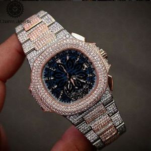 Charm Jewels Luxury Men's Stainless Steel <b>Watch</b> Square Case 42mm Analog Quartz Sapphire Crystal Folding Clasp Luminous - Product Image 3