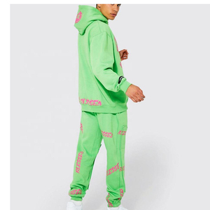 Conjunto Deportivo de Felpa para Hombre, 100% Algodón, Transpirable, con Impresión de Logotipo, Venta al Por Mayor - Product Image 2