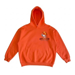 Sudadera con capucha unisex extragrande personalizada, con lavado ácido, efecto desgastado, de algodón, con bajo sin rematar y cremallera, de corte holgado - Product Image 1