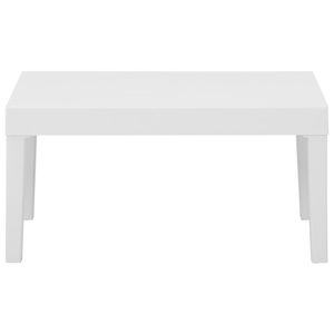 Juego de Muebles de Jardín de Plástico Blanco de 4 Piezas con Asientos Grandes, Juego de Jardín Premium - Product Image 4