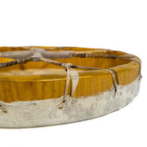 Tambour chamanique fait main en peau de chèvre naturelle, instrument rituel pour la guérison spirituelle, la méditation et la sonothérapie - Product Image 4
