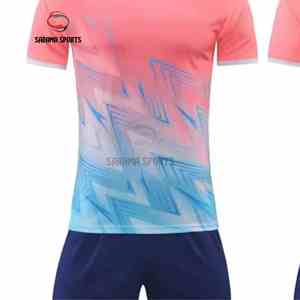 Uniforme de tennis pour homme à manches courtes et col rond, tissu en polyester confortable, sublimation de haute qualité, pour les joueurs - Product Image 3