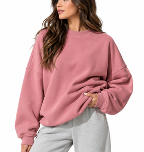 Ensemble de survêtement pour femmes, sweat-shirt à capuche rose à blocs de couleur, manches longues, pantalon de jogging en molleton, ensemble de sport décontracté 2 pièces - Product Image 6