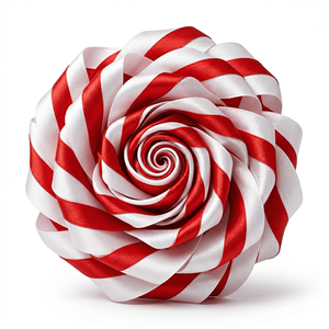 Cinta de Raso Satinada de 25 mm con Franja Central Blanca y Roja al por Mayor para Envoltura de Regalos, Decoración de Fiestas, Arreglos Florales y Embalaje Decorativo - Product Image 3