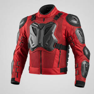Veste de protection tendance pour moto, coupe classique, coutures renforcées et matière légère pour un confort de conduite quotidien - Product Image 1