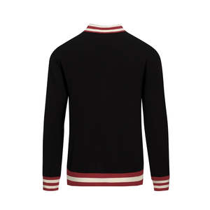 Cárdigan Premium Transpirable Tipo Collarín para Hombre, Suéter Gráfico Jacquard de Punto con Botones Delanteros para Boutiques de Moda Juvenil - Product Image 2