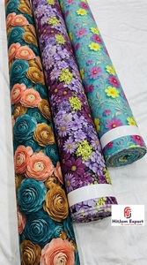 Custom Polyester Digital Printed Fabric Soft Lightweight Fashion Textile for Apparel Dresses and Designer Clothing - Product Image 3