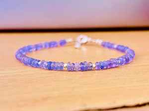 Pulsera de Plata de Ley con Tanzanita, Diseño Clásico y Sencillo, Regalo para Mujer, Piedra de Nacimiento de Diciembre - Product Image 3