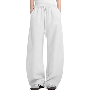 Pantalones Deportivos Holgados para Mujer, Pantalones Deportivos a Rayas, Corte Holgado, Pierna Ancha, Joggers, Impresión Personalizada, Logotipo Bordado, Proveedor OEM - Product Image 1