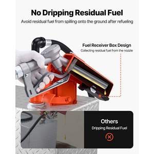 Bomba de Transferencia de Combustible de 12V CC, 16 GPM, Boquilla Manual, Descarga de Diésel y Gasolina, Extractor, Tubo de Succión, Piezas de Bomba de Biodiésel - Product Image 4