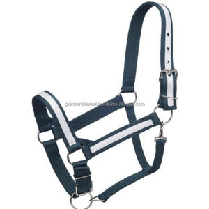 Diseño clásico Extra Comfort Nylon Horse Halter en muchos colores y tamaños personalizados con herrajes satinados Nylon Halter Horse - Product Image 2