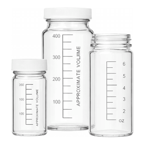 Botella de Vidrio Borosilicato Transparente con Tapa de Rosca de PP para Almacenamiento de Muestras Químicas 250-2000ml - Product Image 3
