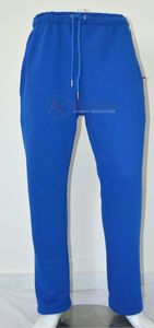 Pantalon de jogging unisexe en molleton de coton léger avec cordon de serrage, personnalisable avec logo, brossé, pour hommes – Vente en gros - Product Image 2