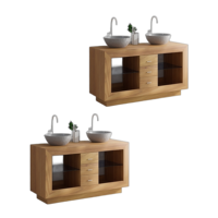 Meuble de salle de bain moderne, durable et écologique, sur mesure, de haute qualité, avec accessoires de rangement, design dernier cri, SOLDE