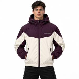 Veste coupe-vent légère et écologique personnalisée en polyester et coton, style streetwear, logo, vêtements de mode urbaine décontractés - Product Image 3