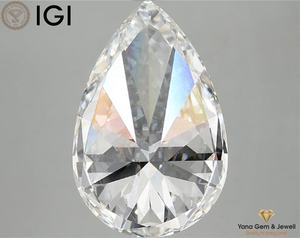 วิธี CVD รูปลูกแพร์5.00กะรัตสำหรับสร้อยข้อมือดีไซน์ทันสมัยมีความชัดเจน VS1 15.27มม. - Product Image 4