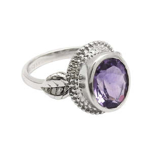 Wholesale Price Oval Shaped Classic Amethyst Gemstone <b>Ring</b> <b>Crafted</b> From 925 Sterling Silver Perfect Bohemian <b>Ring</b> For Women - Product Image 1