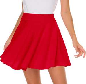 Jupe-short taille haute en coton respirant pour femme, style streetwear, idéale pour le golf, le tennis, la danse et le fitness, séchage rapide, couleur unie – Grande Vente - Product Image 3