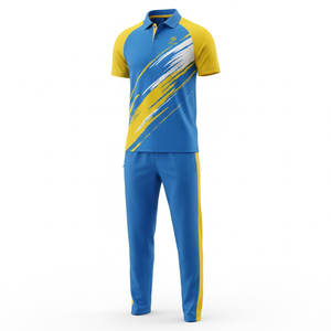 Uniforme de críquet de alto rendimiento para hombre con material suave, ajuste elástico y característica de absorción de humedad, perfecto para partidos. - Product Image 1