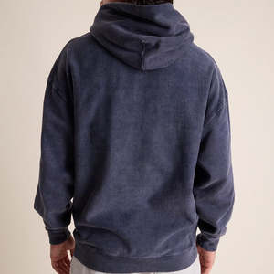 Sudadera con capucha de estilo combinable con colores, de felpa francesa gruesa, con hombros caídos, oversize, con estampado personalizado para hombre - Product Image 2