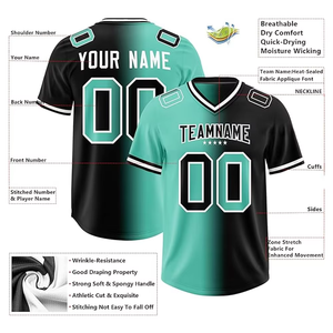 Men's Embroidered American Football T-Shirts Jersey Short Breathable Plus Size - Product Image 3