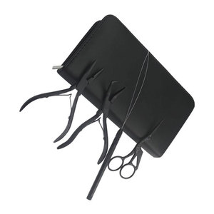 Pinzas Profesionales de Acero Inoxidable de Grado Quirúrgico de Color Sólido para Extensiones de Cabello, Uso Comercial en Salón, Duraderas y Precisas - Product Image 3