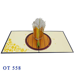 Carte pop-up 3D faite à la main avec motif floral, impression offset – Cadeaux pour Thanksgiving, la Saint-Valentin, Pâques, anniversaire - Product Image 4