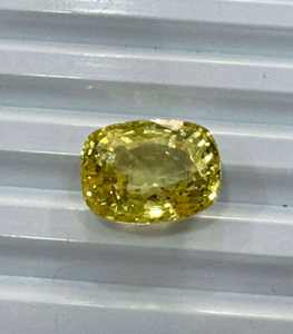 Saphir jaune naturel du Sri Lanka : Signification et bienfaits pour la richesse, le succès, la prospérité, l'astrologie, la guérison et l'énergie positive - Product Image 2