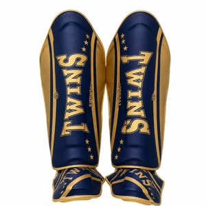 Nuevas Espinilleras de Boxeo Personalizadas con tu Propio Logotipo, Color Azul Cielo, Protector de Empeine y Tibia, Impresión Personalizada, para Entrenamiento de Muay Thai Twins - Product Image 5