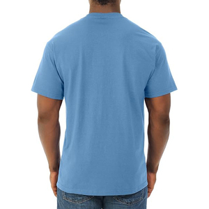 เสื้อยืดคอกลมแขนสั้นผู้ชาย สีขาว ทรงปกติ ผ้าฝ้าย ดีไซน์เรียบง่าย สีพื้น ผ้าเจอร์ซีย์ถัก - Product Image 6