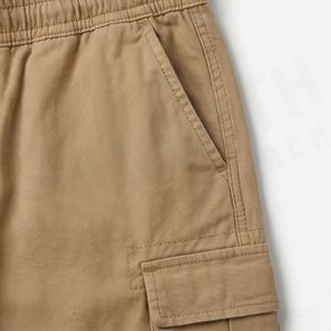 Pantalones Cortos Casuales Personalizados para Hombre, Logotipo Bordado, Estampado en Lona, Poliéster/Algodón, Secado Rápido, Cierre con Cordón, Seis Bolsillos, Cintura Alta - Product Image 5