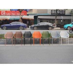 Chaise de jardin en plastique moulé en forme de bateau, marron, haut de gamme, moderne, imperméable et confortable, pour les consommateurs avisés - Product Image 5