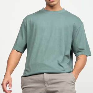Oversized Mint Green <b>White</b> Striped Raglan T-<b>Shirt</b> for Men - Product Image 1