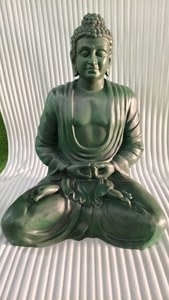 FRP Buddha Statue Military Green Color High Quality Material for Living Room Meditation Room Home Garden-Export Quality - Product Image 5