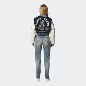 Premium Quality Varsity Jacket For Women Winter Wear 100% Wool Varsity Jacket With Embroidery Working And OEM - Product Image 2