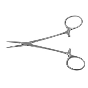 Pinces à moustiques Halsted de haute qualité 14 cm, pointe fine droite, mâchoire dentelée, en acier inoxydable, pince hémostatique chirurgicale certifiée CE - Product Image 1