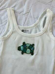 Women's Handmade Recycled Sari Silk <b>Top</b> Spaghetti Strap Tank <b>Top</b> for Summer - Product Image 2