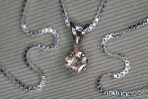 Colgante de topacio natural certificado, plata de ley, piedra preciosa rosa y amarilla, regalo de joyería para ella, piedra de nacimiento de noviembre. - Product Image 6