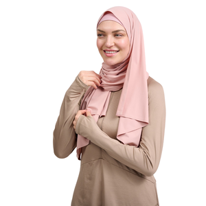 Hijab uni élégant pour femmes, tissu léger et doux, écharpe islamique, vente en gros, recyclable - Product Image 4