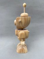 Figurine décorative en bois d'animal style Art déco, accent décoratif pour bureau/table/étagère, décoration intérieure