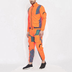 Ensemble de survêtement décontracté streetwear hiver 2026, poids moyen, 100 % polyester, avec patch réfléchissant respirant et broderie personnalisée - Product Image 4