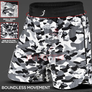 Shorts MMA pour hommes de haute qualité, tendance, vente en gros, vêtements de combat d'arts martiaux, faible MOQ et prix abordable - Product Image 3