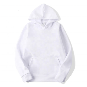 Sweat-shirt à capuche blanc pour homme, coupe classique, 100% coton molletonné, impression numérique, vêtements décontractés pour l'hiver - Product Image 1