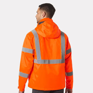 Men Waterproof Industrial Construction Hi Vis Workwear <b>Jackets</b> Winter Heavy <b>Worker</b> Reflective Safety High Visibility <b>Jacket</b> - Product Image 3