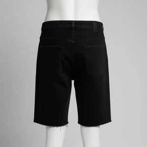 Shorts en jean premium pour homme, personnalisés, avec strass, délavés, style streetwear, décontractés, en coton - Product Image 5
